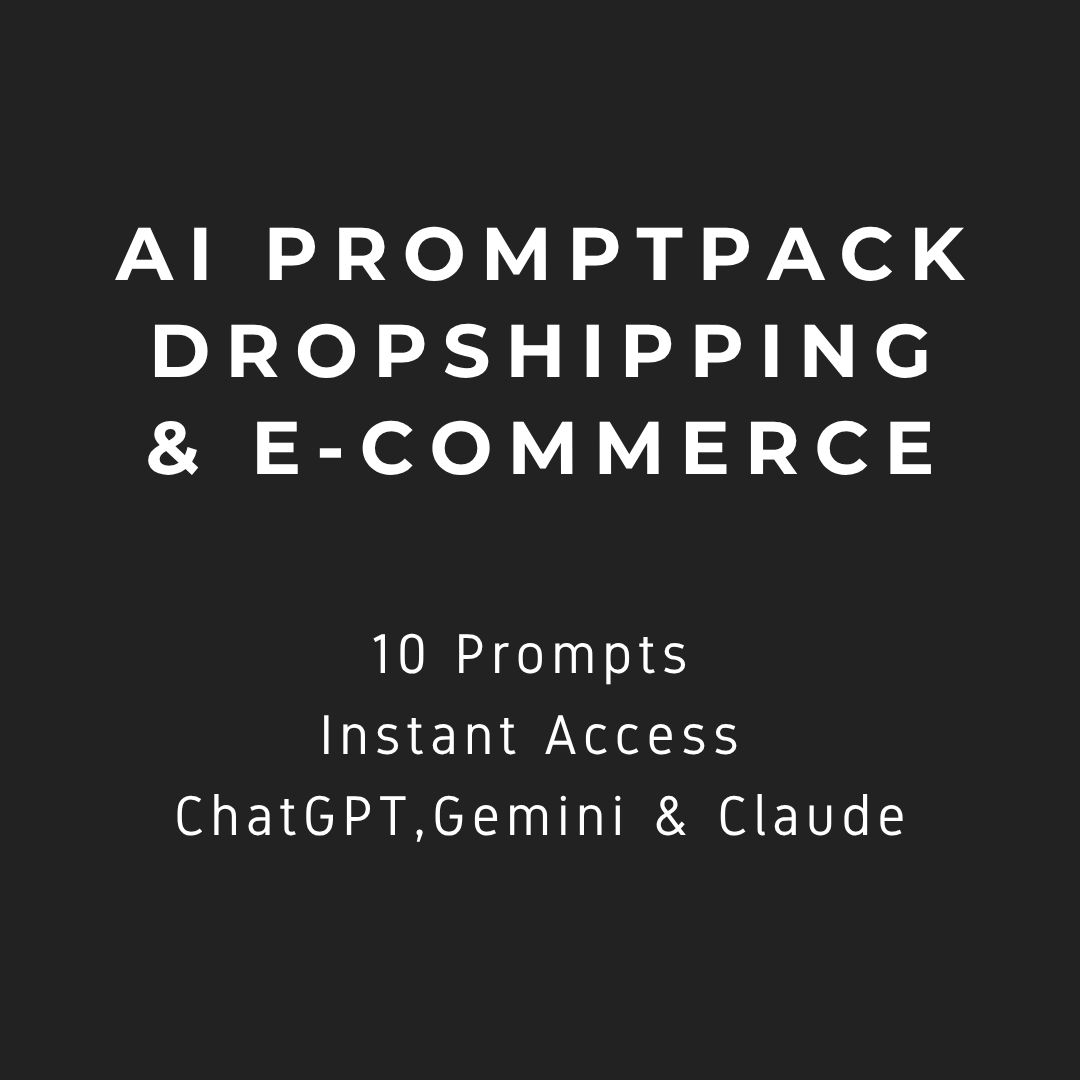 AI Prompt Pack — Dropshipping & E-commerce