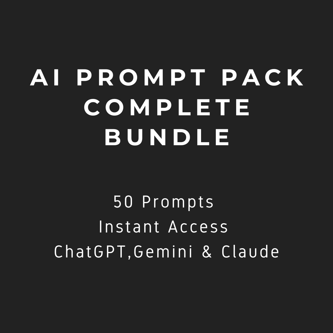 AI Prompt Pack — Complete Bundle — All 5 Packs